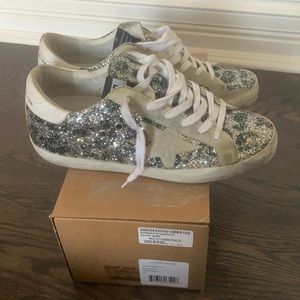 Golden Goose Leopard sparkle sneakers